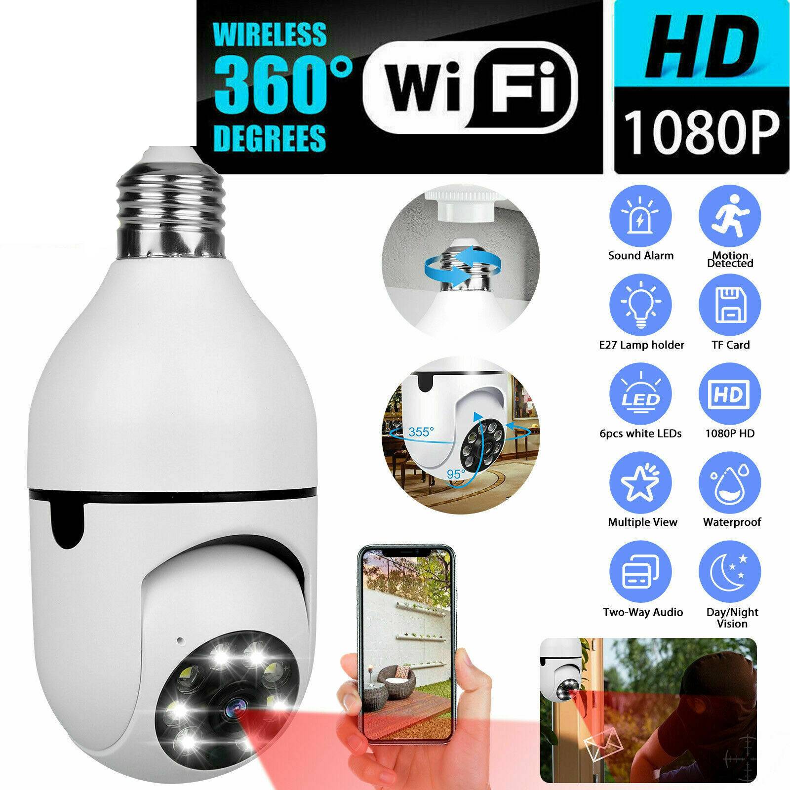 Sentinel 360 Wi-Fi Bulb Camera