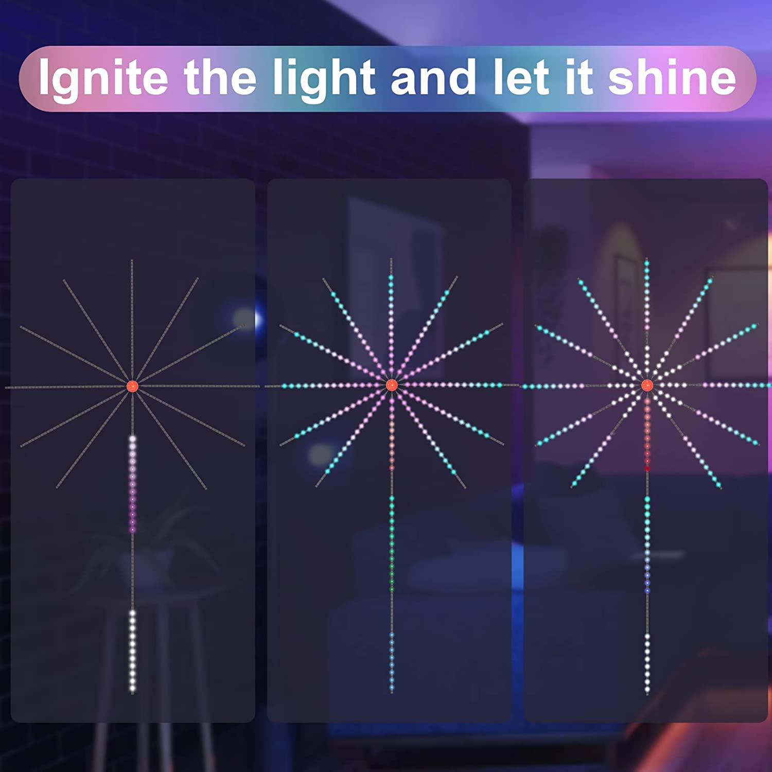 FireworkBeat Sound-Reactive Wall Light - Image 5