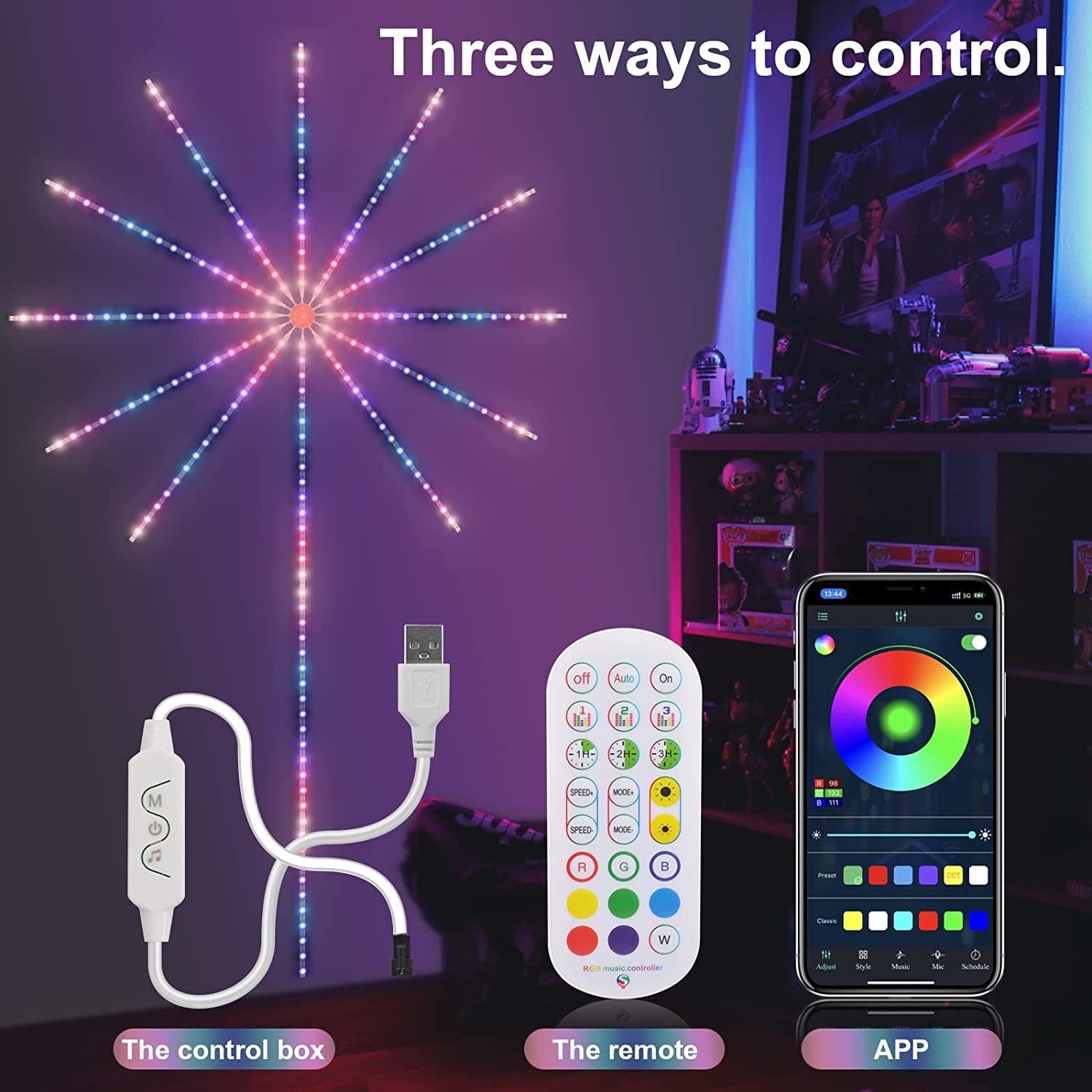 FireworkBeat Sound-Reactive Wall Light - Image 3