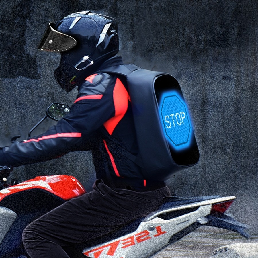Bluetooth Outdoor LED Dynamic Pixel Smart Display Backpack - Image 3