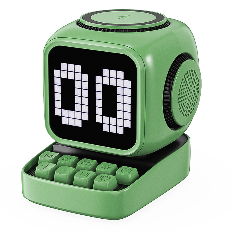 Pixel Bluetooth Speaker With Display And Wireless Charger - Image 7