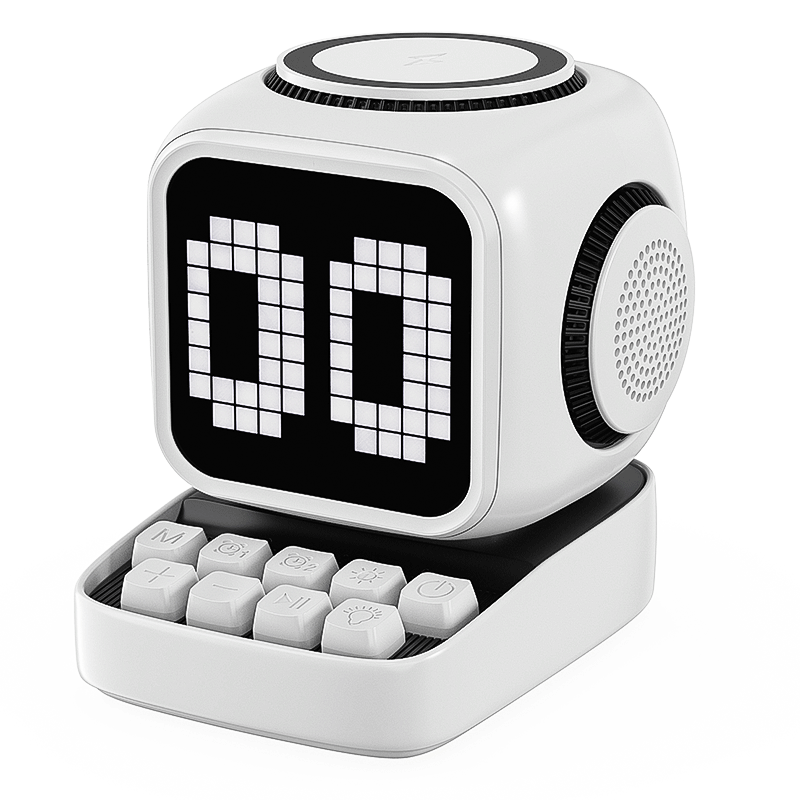 Pixel Bluetooth Speaker With Display And Wireless Charger - Image 6