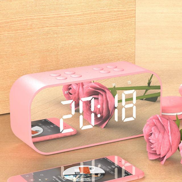 Wireless bluetooth speakers with LED display Clock - Image 2