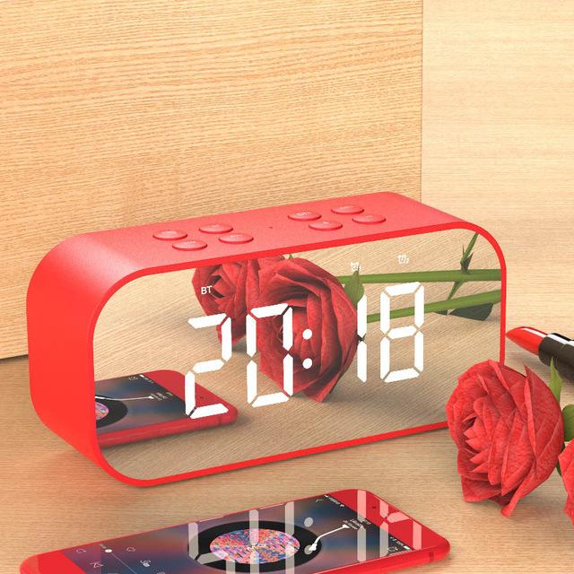 Wireless bluetooth speakers with LED display Clock - Image 3