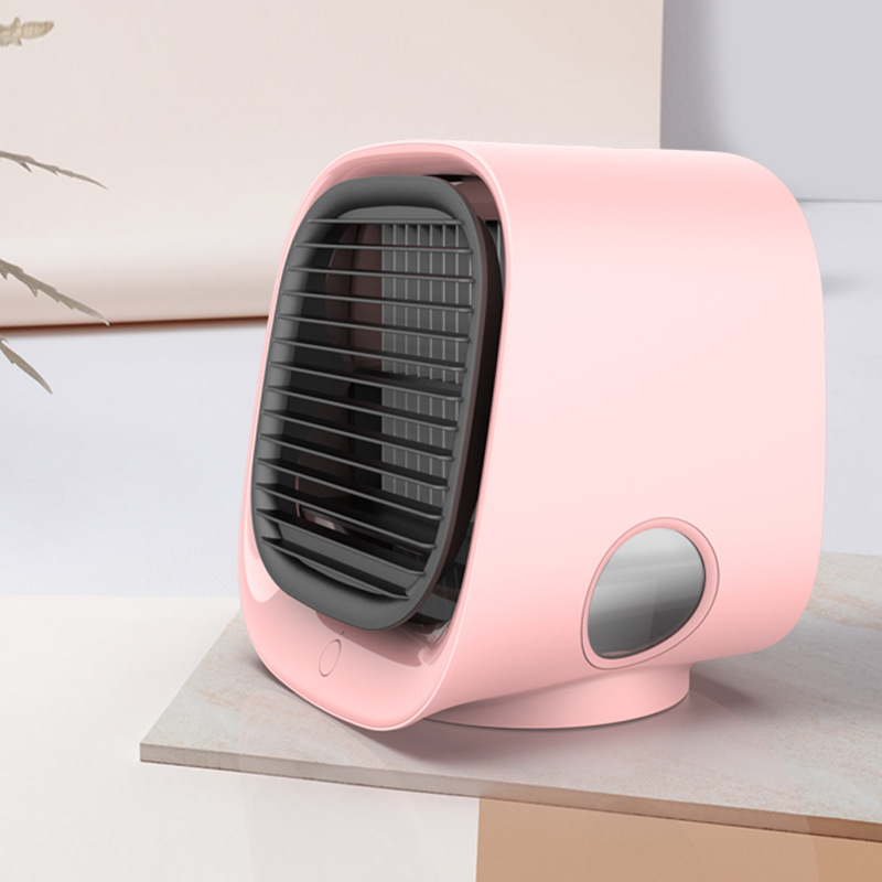 Air Cooler Fan Mini Desktop Air Conditioner with Night Light Mini USB Water Cooling - Image 3