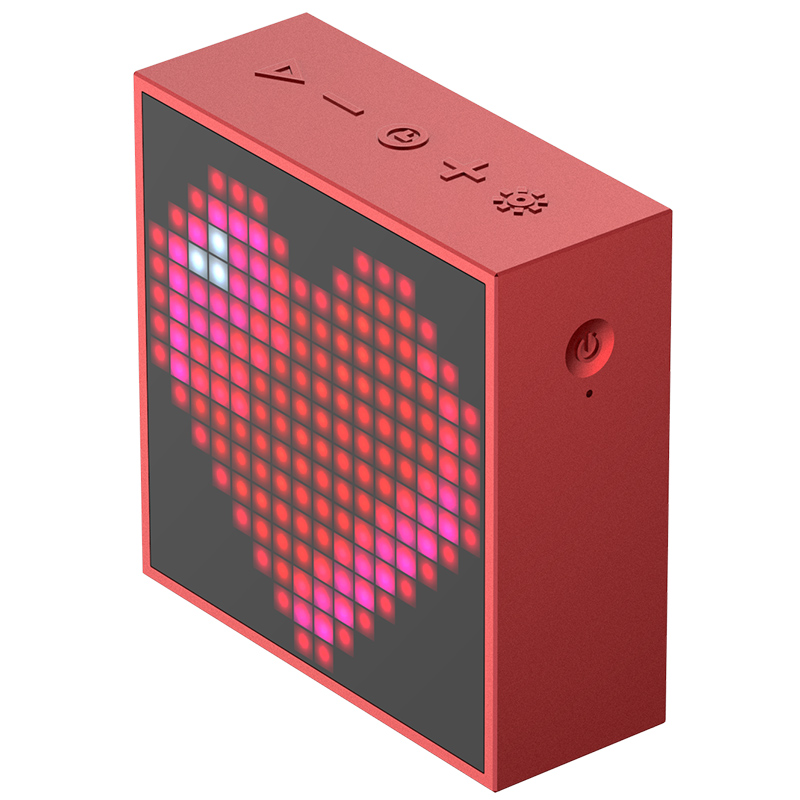 Bluetooth Portable Speaker with Clock Alarm Programmable LED Display for Pixel Art Creation Unique Gift - Image 5