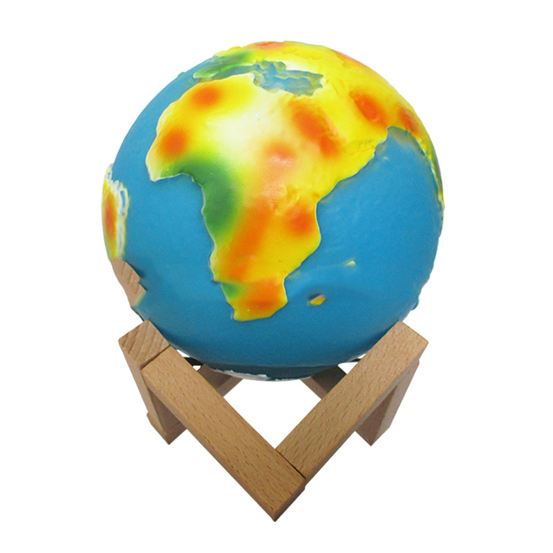 Trending Creative Remote Control Small Night Lamp Painted Globe Lamp LED Bedside Table Lamp - Image 8