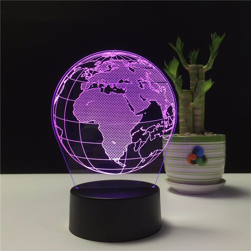 USB Night Light 3D Earth Globe Table Lamp RGB Creative - Image 3