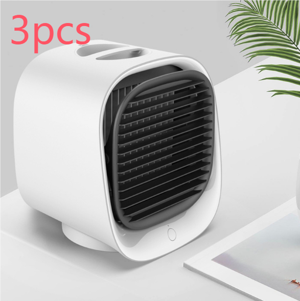 Air Cooler Fan Mini Desktop Air Conditioner with Night Light Mini USB Water Cooling - Image 2
