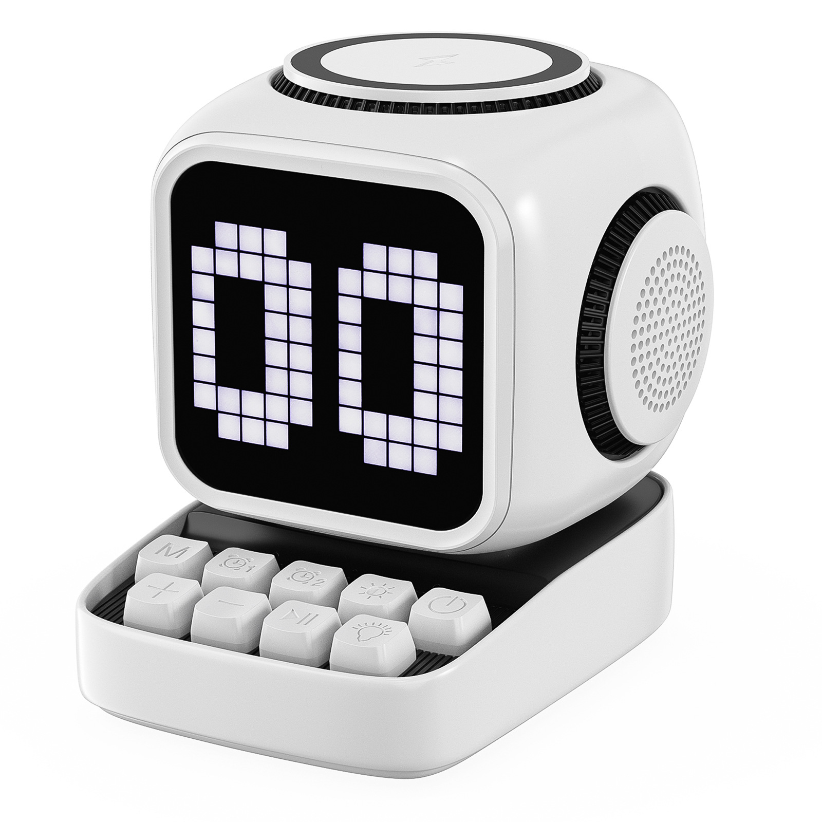 Pixel Bluetooth Speaker With Display And Wireless Charger - Image 5